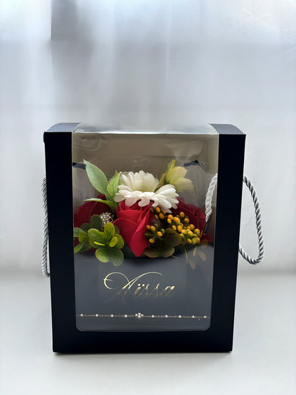 Bouquet de roses artificielles personnalisée