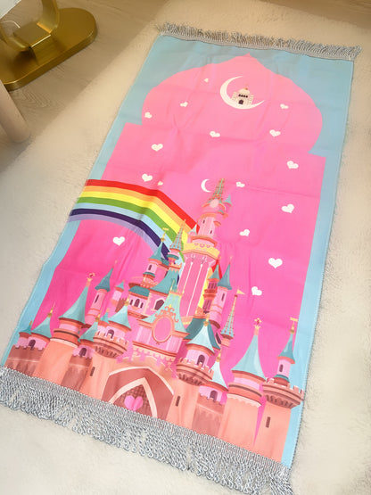 Tapis de prière enfant avec pochette personnalisée