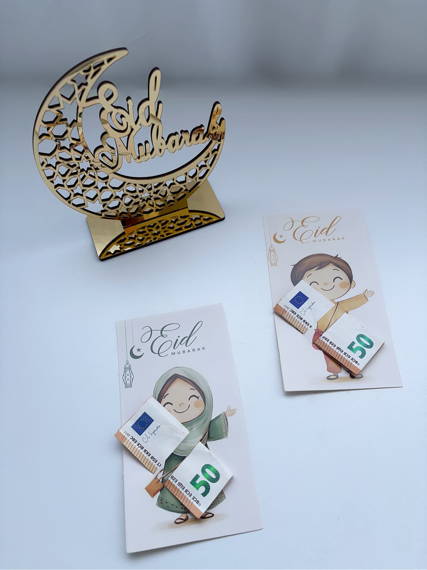 Carte billet Eid Mubarak